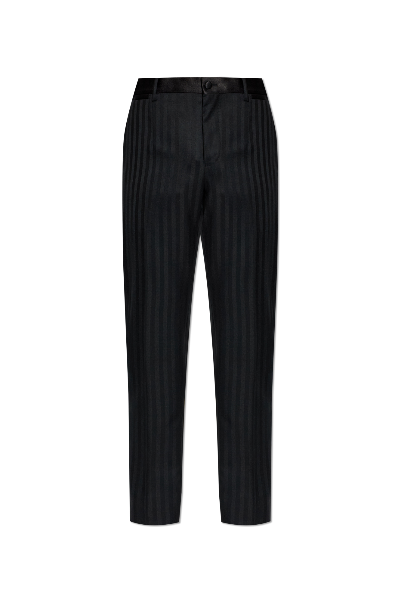 Dolce & Gabbana Satin pants with a striped pattern | Men's | Vitkac